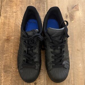 Adidas Men's Black Superstar Sneakers